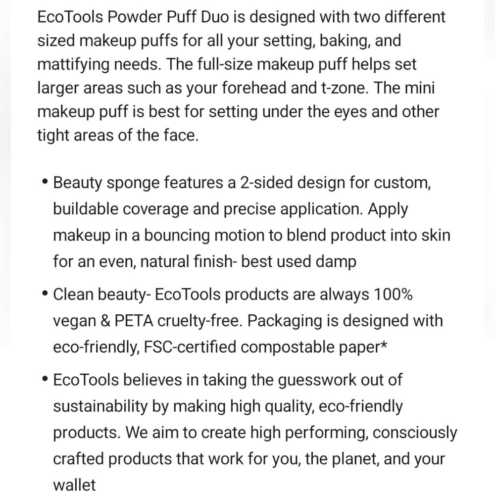 ⭐4/$15 EcoTools Powder Puff Duo - Picture 12 of 13